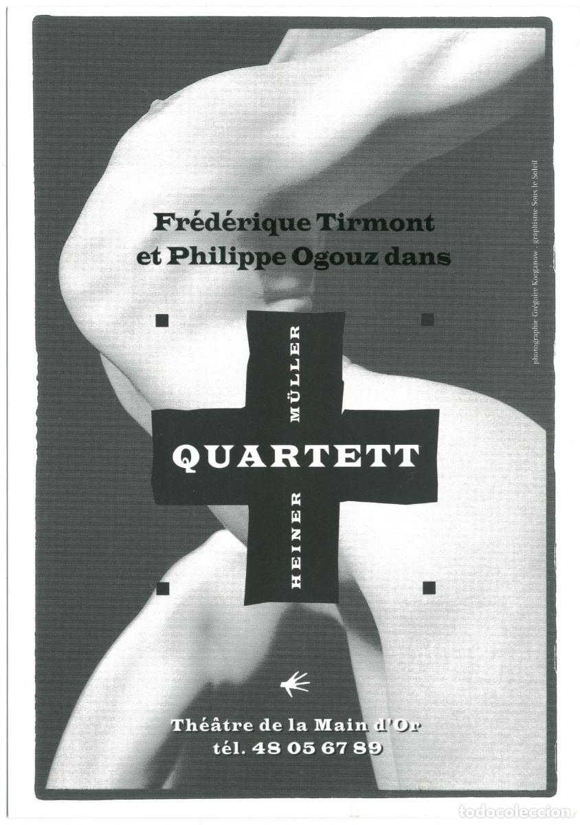 Postales: Th&eacute;&acirc;tre de la Main d'Or (Paris). Quartet, de Heiner M&uuml;ller; dir. Jean-Christian Grinevald