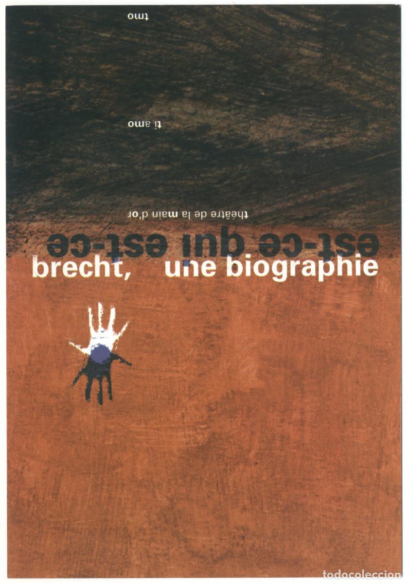 Postales: Th&eacute;&acirc;tre de la Main d'Or (Paris). Brecht, une biographie, de Jean-Christian Grinevald & Odile Locquin