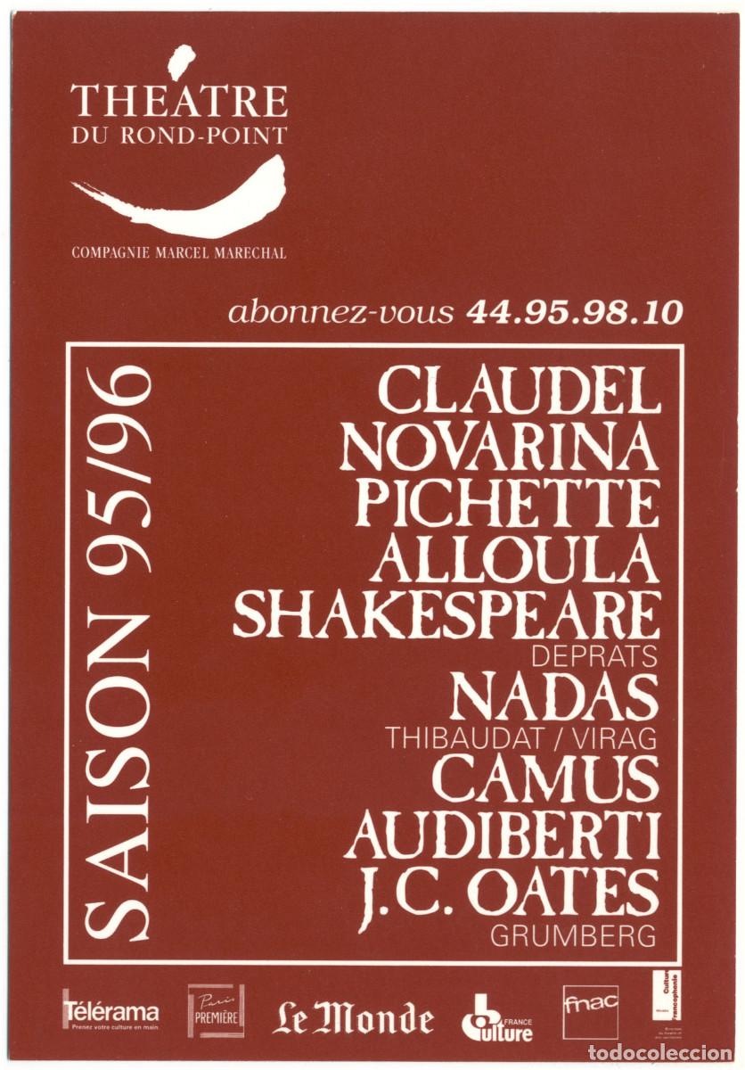 Postales: Th&eacute;&acirc;tre du Rond-Point (Paris). Saison 1995-1996