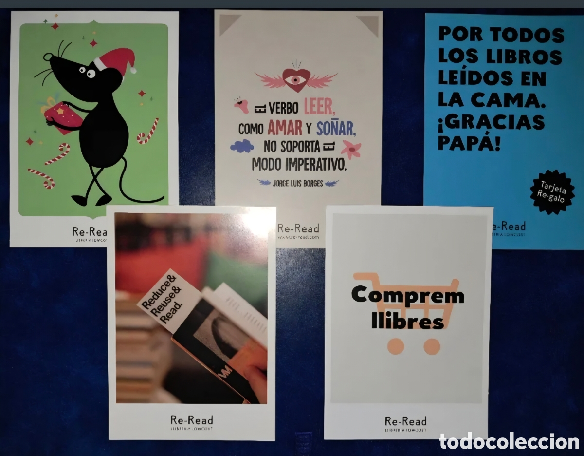 Postales: Lote 5 postales Re Read