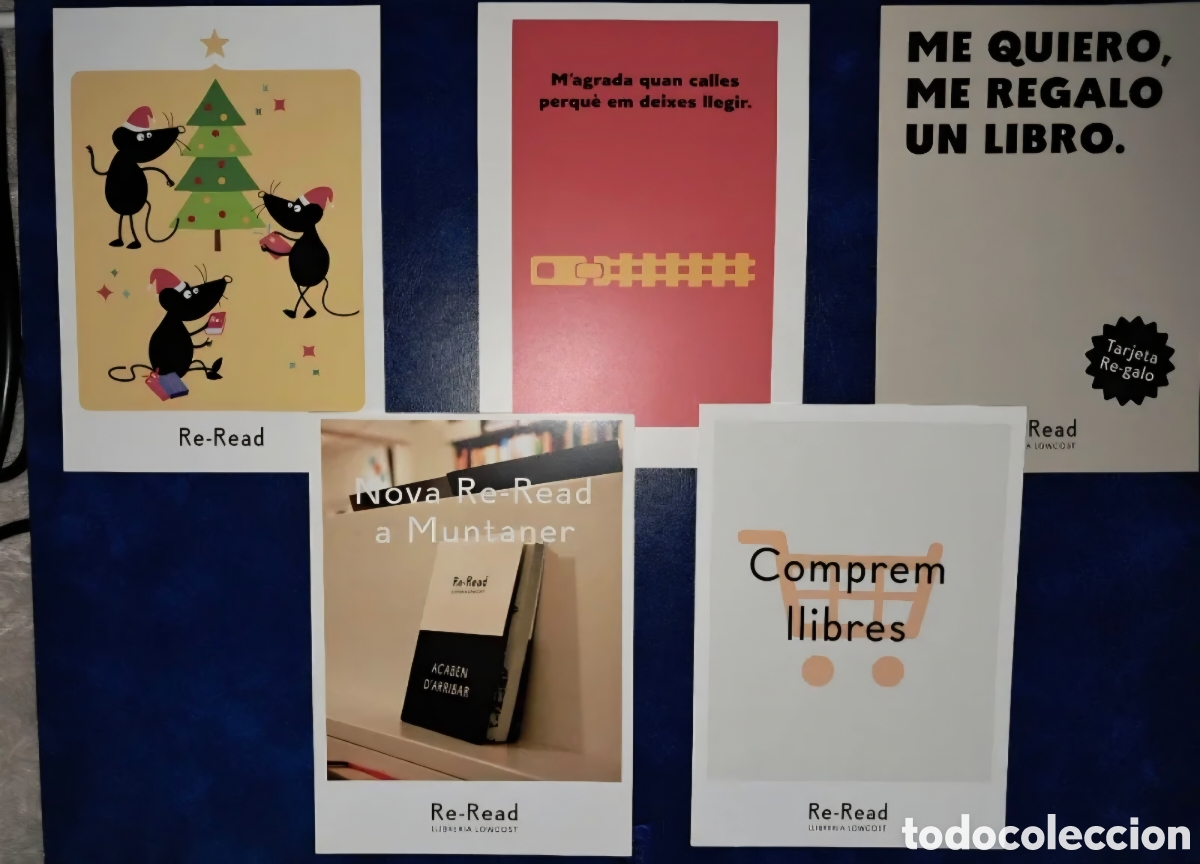 Postales: Lote 5 postales Re Read