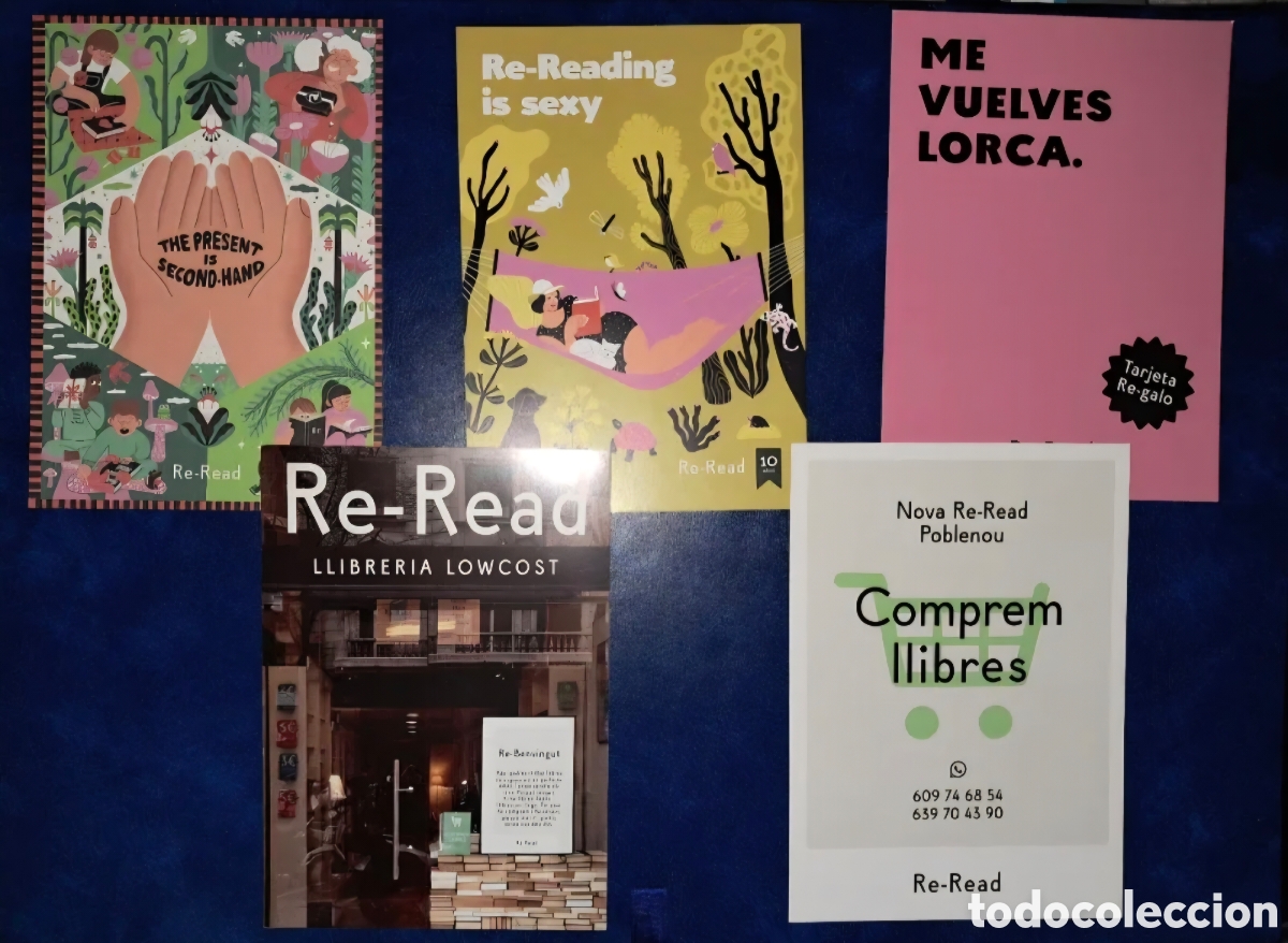 Postales: Lote 5 postales Re Read