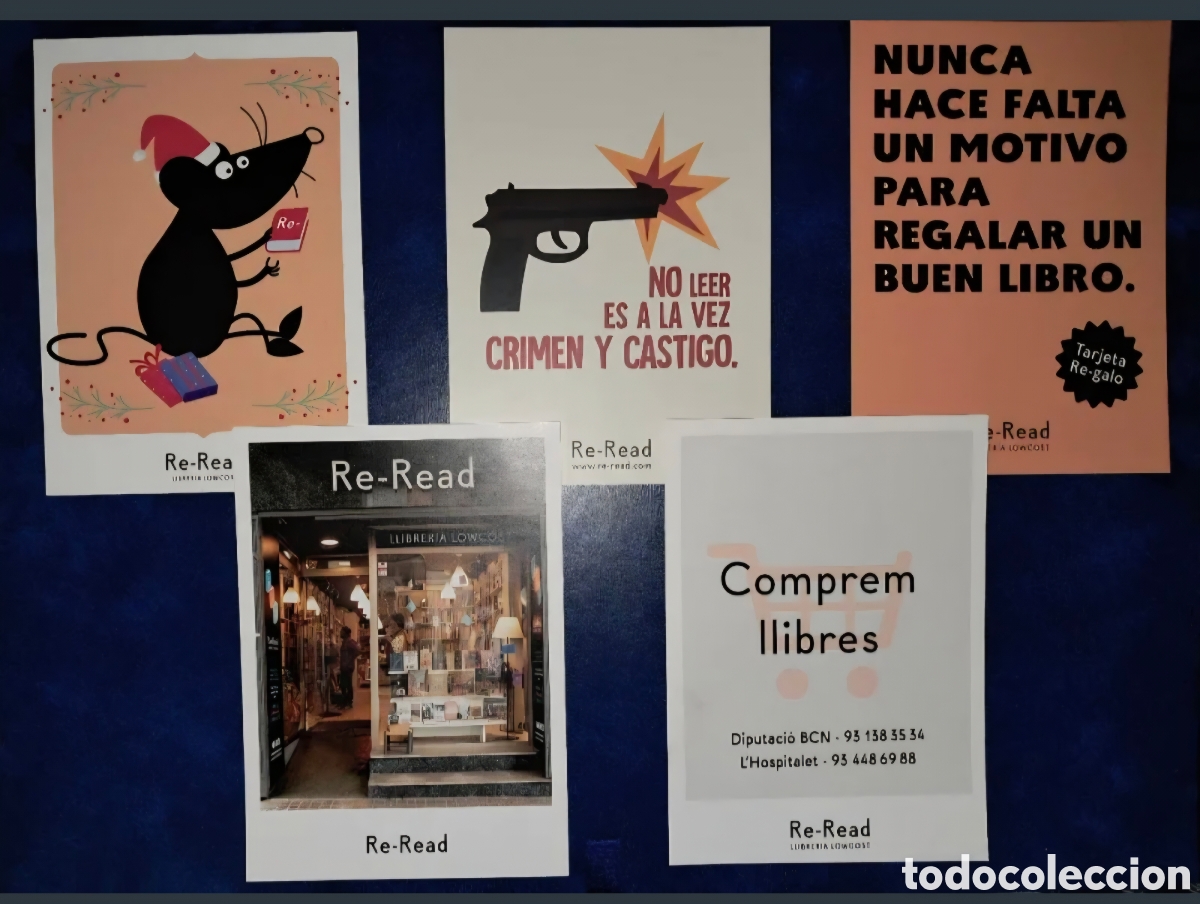 Postales: Lote 5 postales Re Read