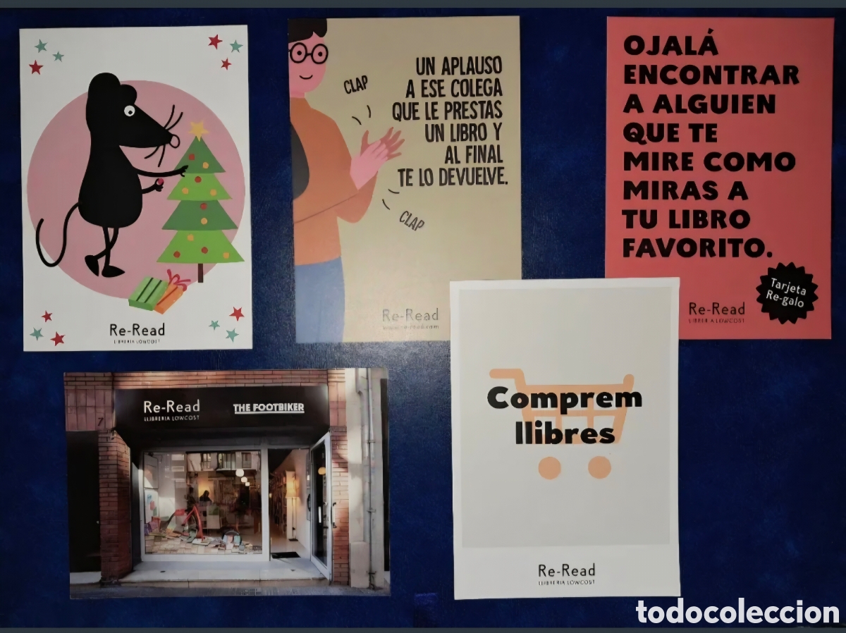 Postales: Lote 5 postales Re Read