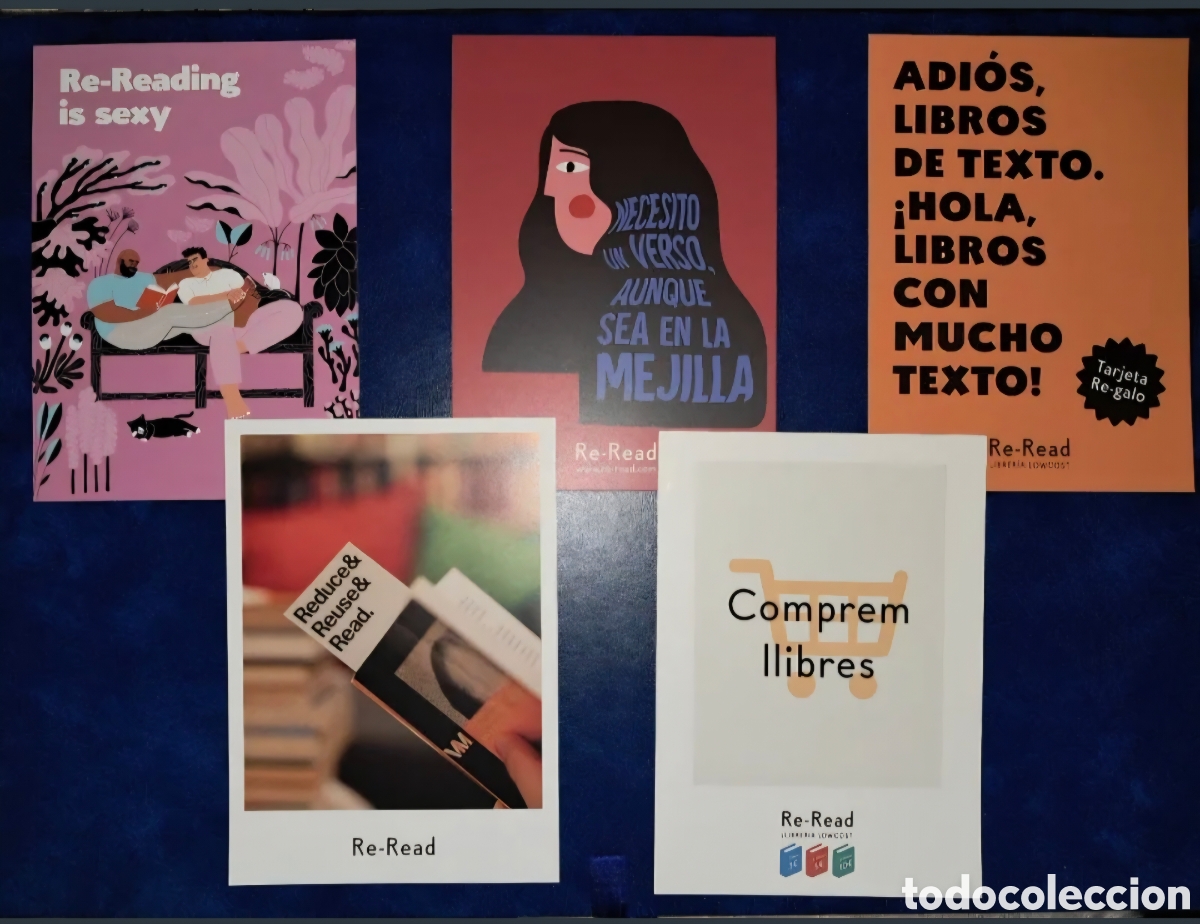 Postales: Lote 5 postales Re Read
