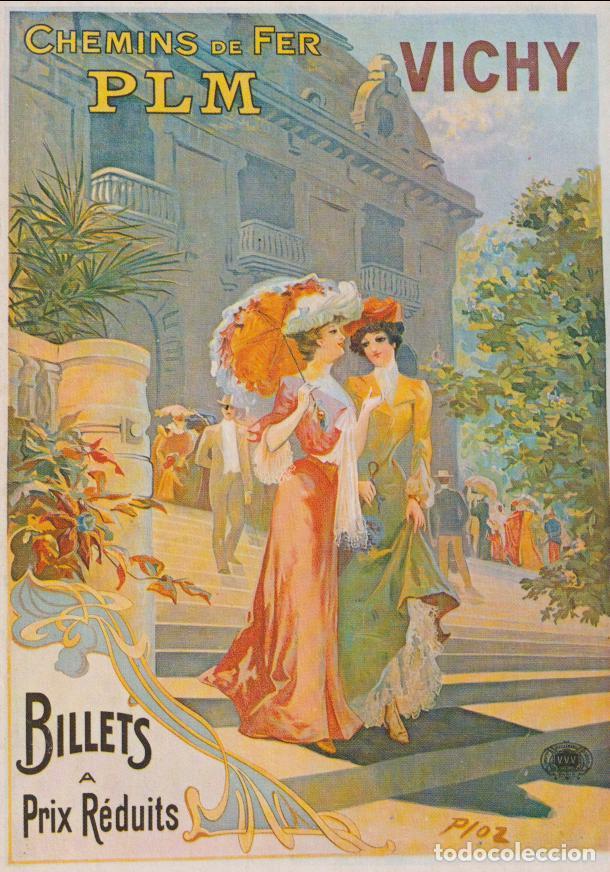 Postales: POSTAL PUBLICITARIA CARTELES CHEMIN DE FER PLM VICHY - EDITIONS MIC MAX - S/C