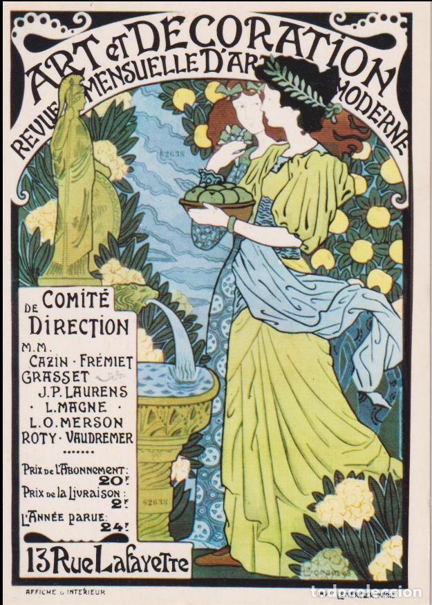 Postales: POSTAL PUBLICITARIA CARTELES ART ET D&Eacute;CORATION LORAIN - EPHI 127 - S/C