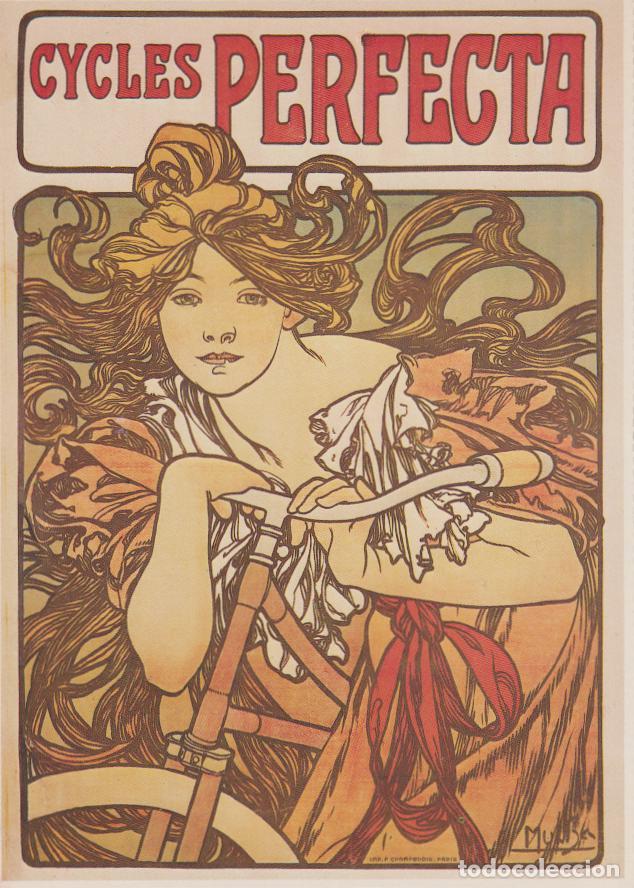 Postales: ILUSTRADOR: ALPHONSE MUCHA - CYCLES PERFECTA PARIS 1902 &ndash; S/C - REPRODUCCION