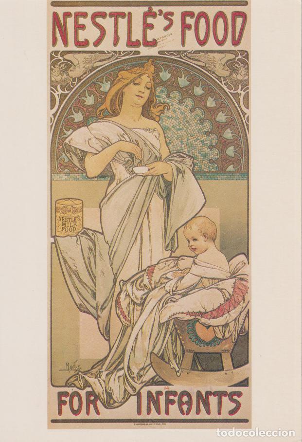 Postales: ILUSTRADOR: ALPHONSE MUCHA - NESTLE'S FOOD FOR INFANTS, PARIS 1897 &ndash; S/C - REPRODUCCION