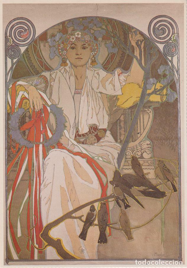 Postales: ILUSTRADOR: ALPHONSE MUCHA - SPRING FESTIVAL OF SONG AND MUSIC, PRAGUE 1914 &ndash; S/C - REPRODUCCION
