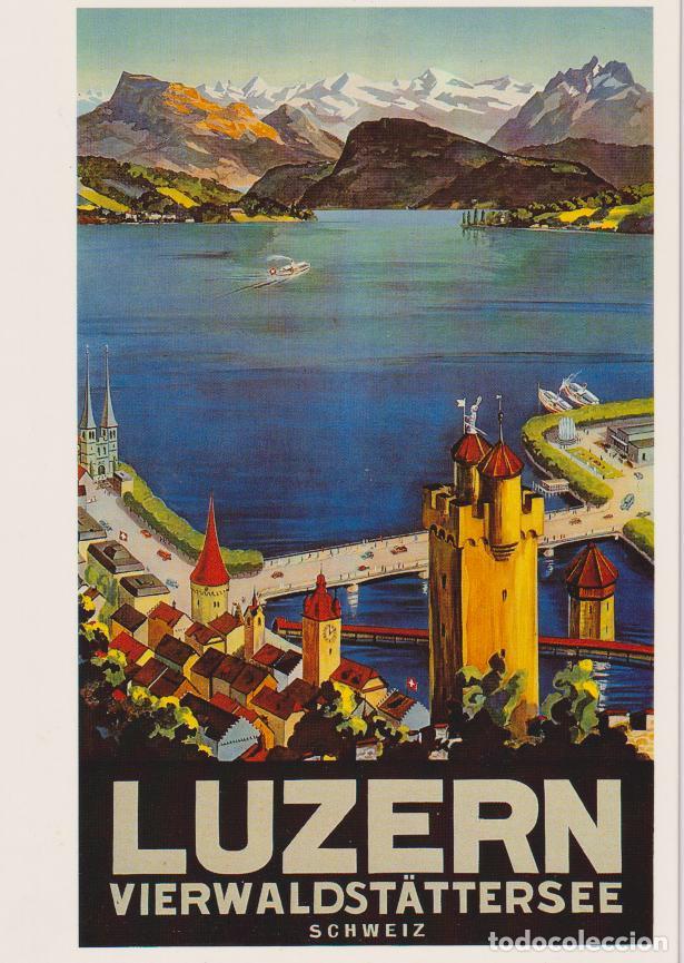 Postales: POSTAL PUBLICITARIA CARTELES: SUIZA, LUZERNA - EDITION PHOTOGLOB 1514 - S/C