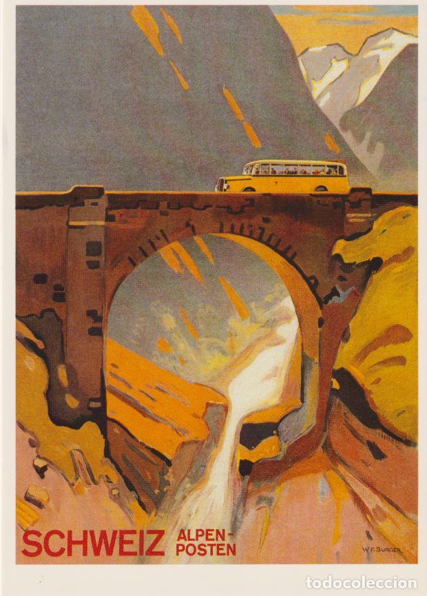Postales: POSTAL PUBLICITARIA CARTELES: SUIZA, ALPEN POSTEN - EDITION PHOTOGLOB 1492 - S/C