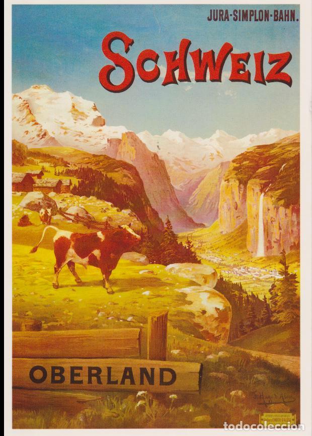 Postales: POSTAL PUBLICITARIA CARTELES: F.HUGO D'AL&Eacute;SI, BERNER OBERLAND 1895 - EDITION PHOTOGLOB 1411 - S/C