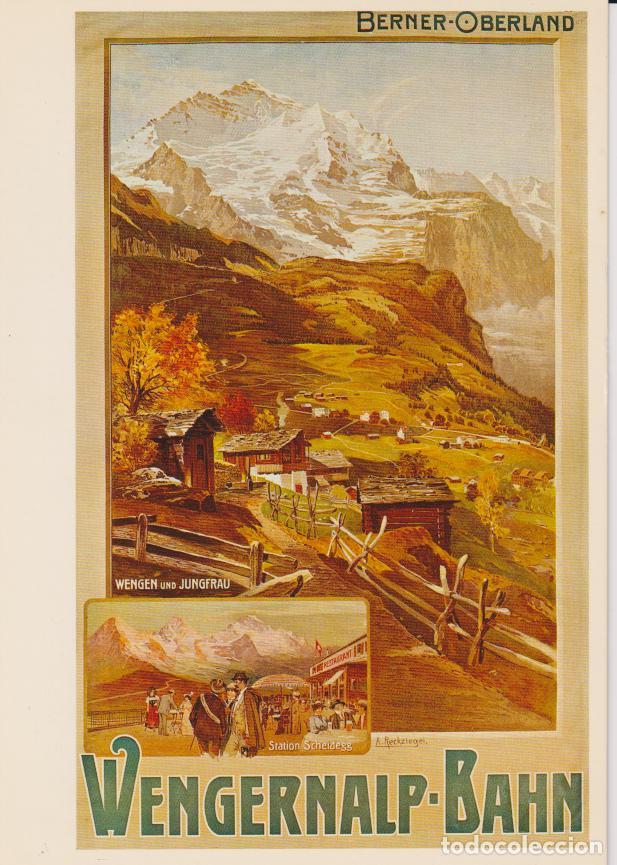 Postales: POSTAL PUBLICITARIA CARTELES: ANTON RECKZIEGEL, WENGERALP BAHH 1895 - EDITION PHOTOGLOB 1180 - S/C