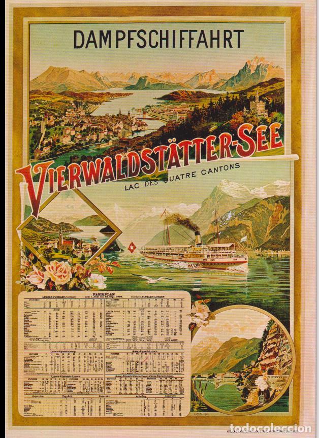 Postales: POSTAL PUBLICITARIA CARTELES: A.RECKZIEGEL, VIERWALDST&Auml;TTERSEE, 1896 - EDITION PHOTOGLOB 1137 - S/C