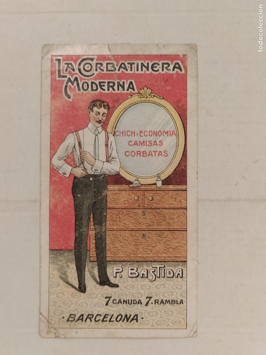 Postales: BARCELONA - LA CORBATINERA MODERNA P. BASTIDA - PUBLICIDAD - POSTAL ANTIGUA -(116.185)