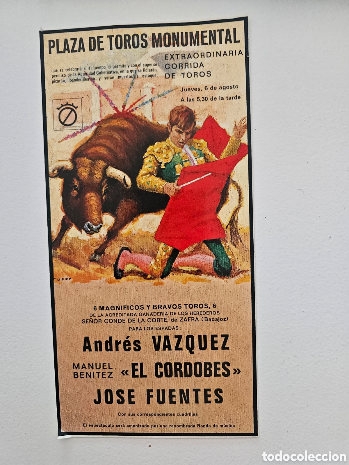 Postales: Postal de Toros Barcelona Plaza de la Monumental 1977 Pere Gilbert Lotissement lEstelle Pere Gilbert