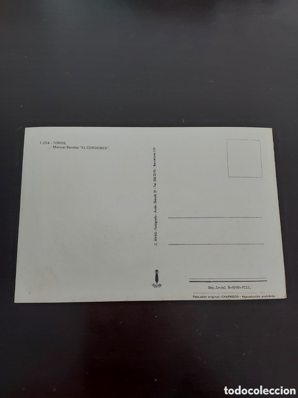 Postales: Postal - &rdquo;El Cordobes&rdquo; - Foto 4