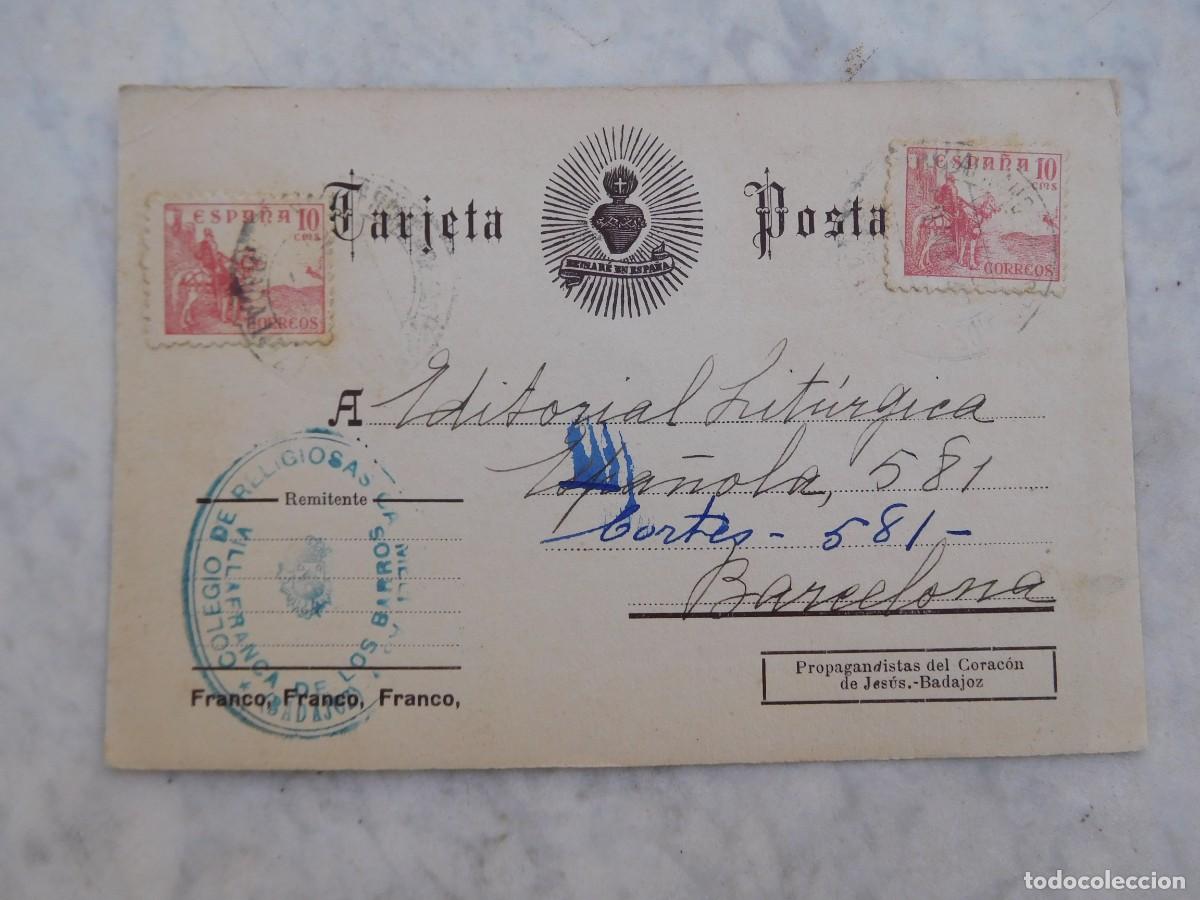 Postales: Postal publicitaria colegio religioso Villafranca de los Barros