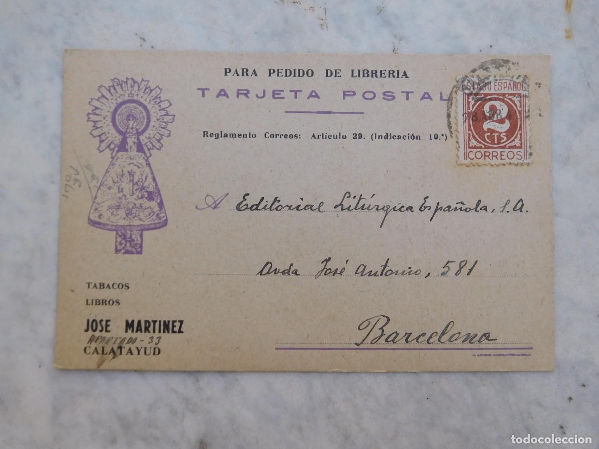 Postales: Postal publicitaria tabacos libros Jos&eacute; Martinez Calatayud 1941