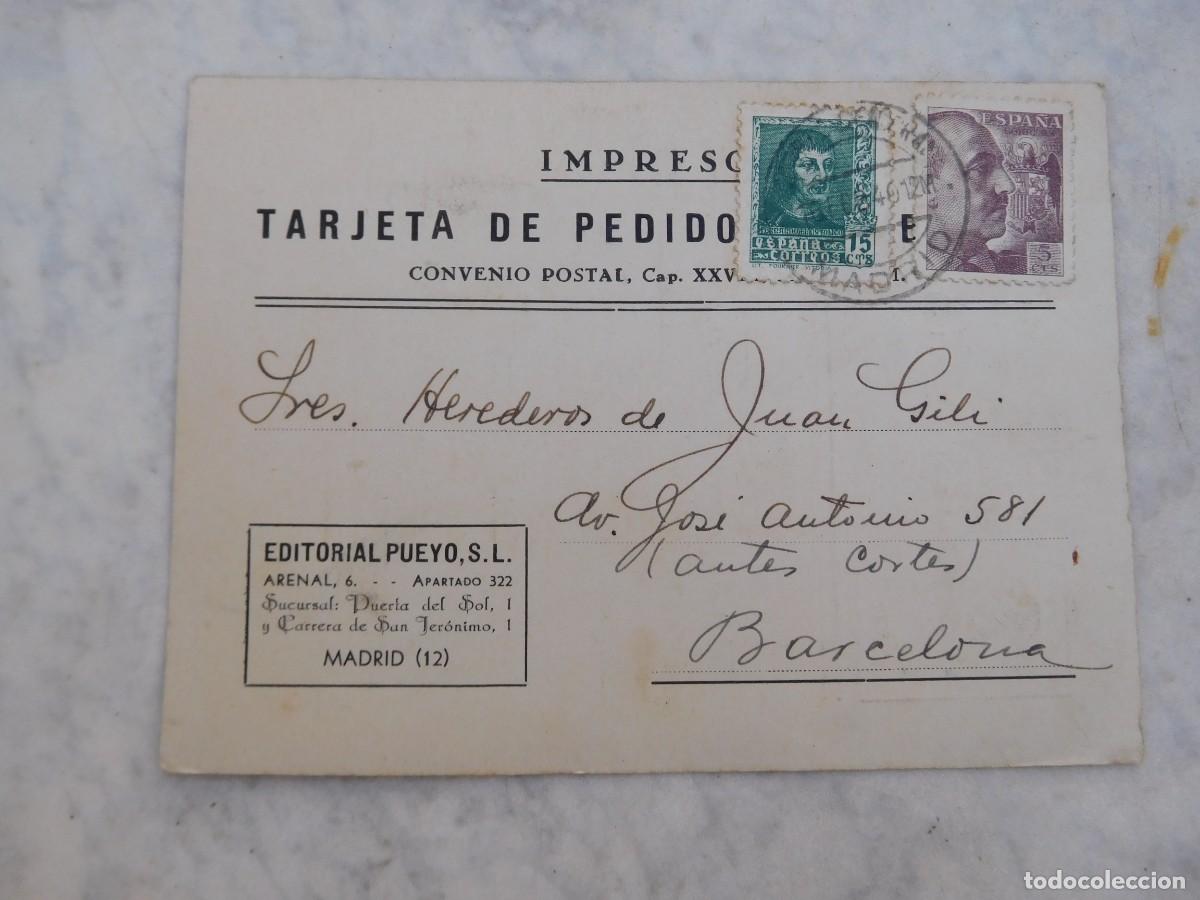 Postais: Postal publicitaria, editorial Pueyo Madrid 1940