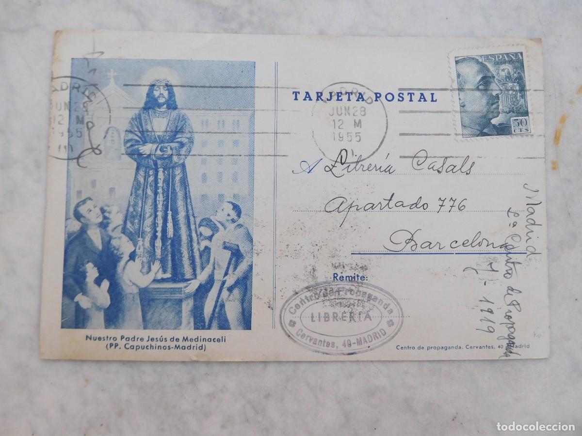 Postales: Postal publicitaria, librer&iacute;a centro de propaganda religiosa Madrid 1955