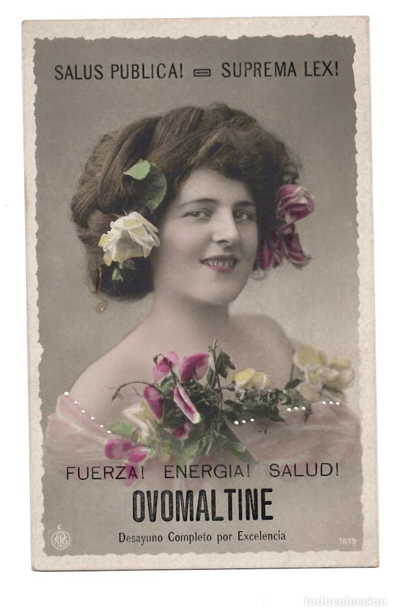 Postales: TARJETA POSTAL PUBLICITARIA ALIMENTO OVOMALTINE. PRIETO FRERES. SANTIAGO DE CHILE, C.1910