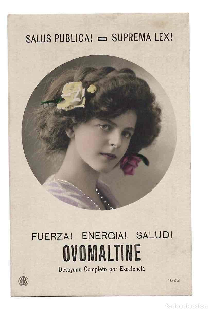 Postales: TARJETA POSTAL PUBLICITARIA ALIMENTO OVOMALTINE. PRIETO FRERES. SANTIAGO DE CHILE, C.1910