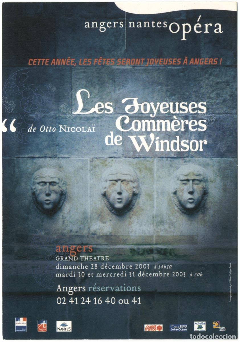 Postales: Grand Th&eacute;&acirc;tre (Angers), dir. Otto Nicola&iuml; (2003)_Les Joyeuses Comm&egrave;res de Windsor (op&eacute;ra)