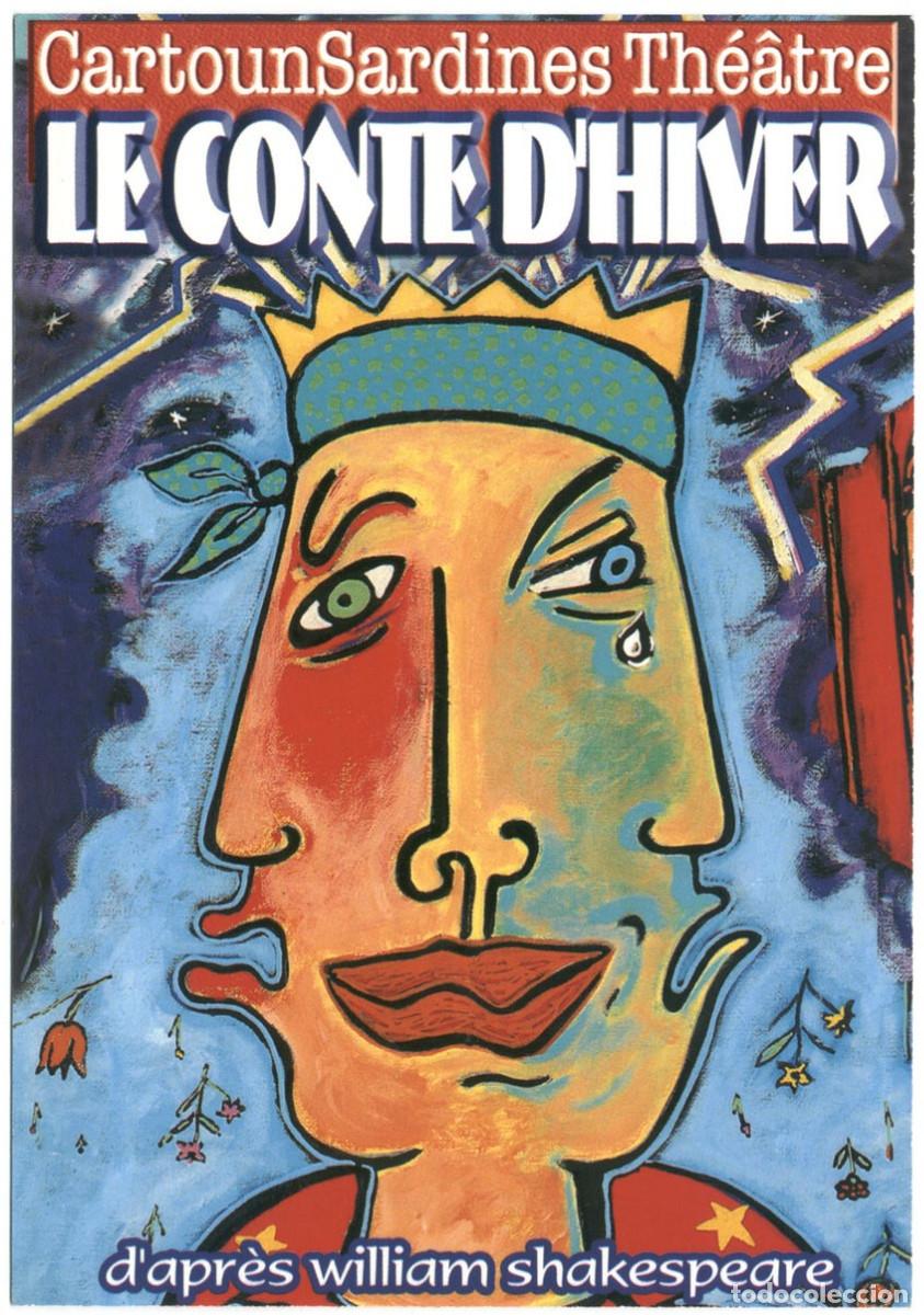Postales: Cartoun Sardines Th&eacute;&acirc;tre (2002)_Le Conte d'Hiver_Design Jule Ell&eacute;vant & Didier Boisgard