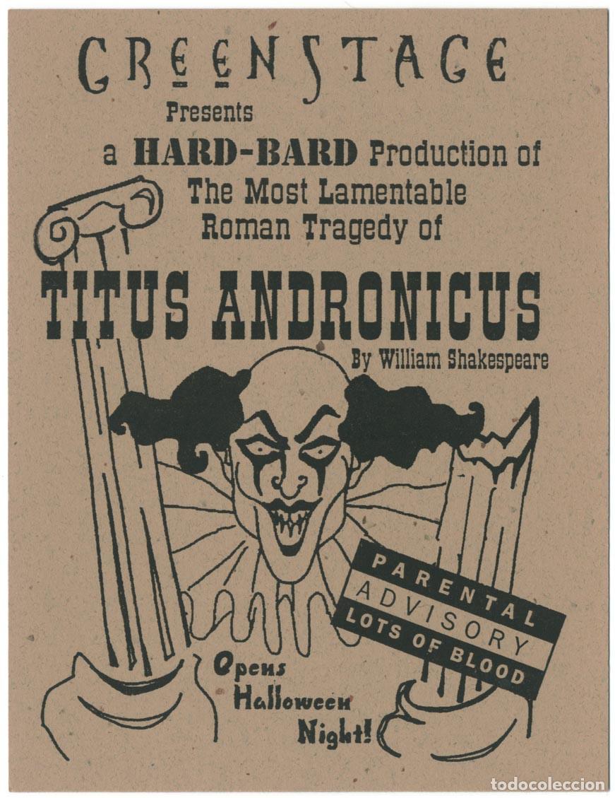 Postales: Greenstage (Seattle)_Titus Andronicus, the Most Lamentable Roman Tragedy