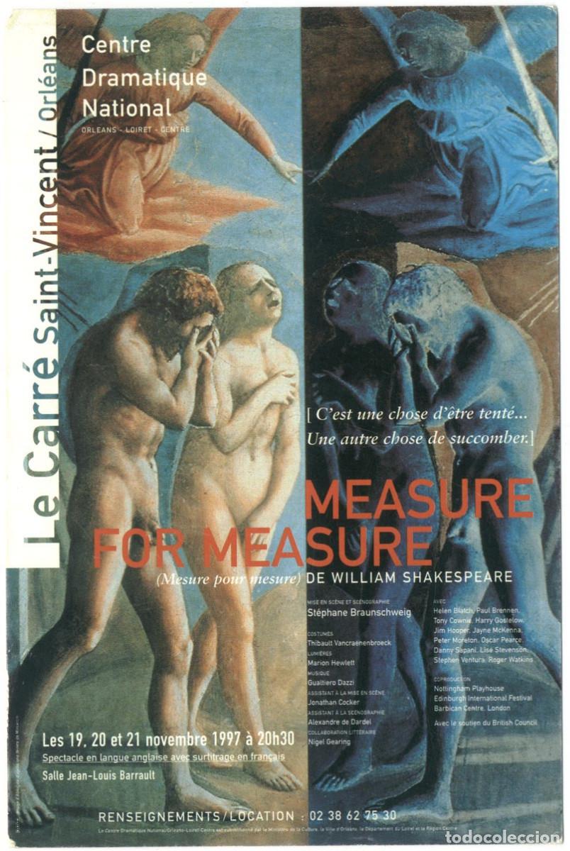 Postales: Le Carr&eacute; Saint-Vincent (Orl&eacute;ans), dir St&eacute;phane Braunschweig (1997)_Measure for Measure