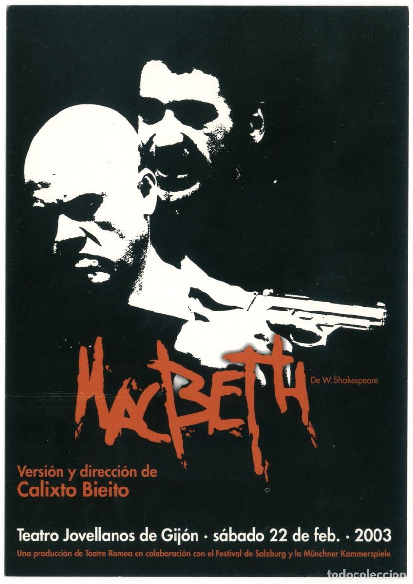 Postales: Teatre Romea, dir. Calixto Bieito_Macbeth (Teatro Jovellanos. 2003)