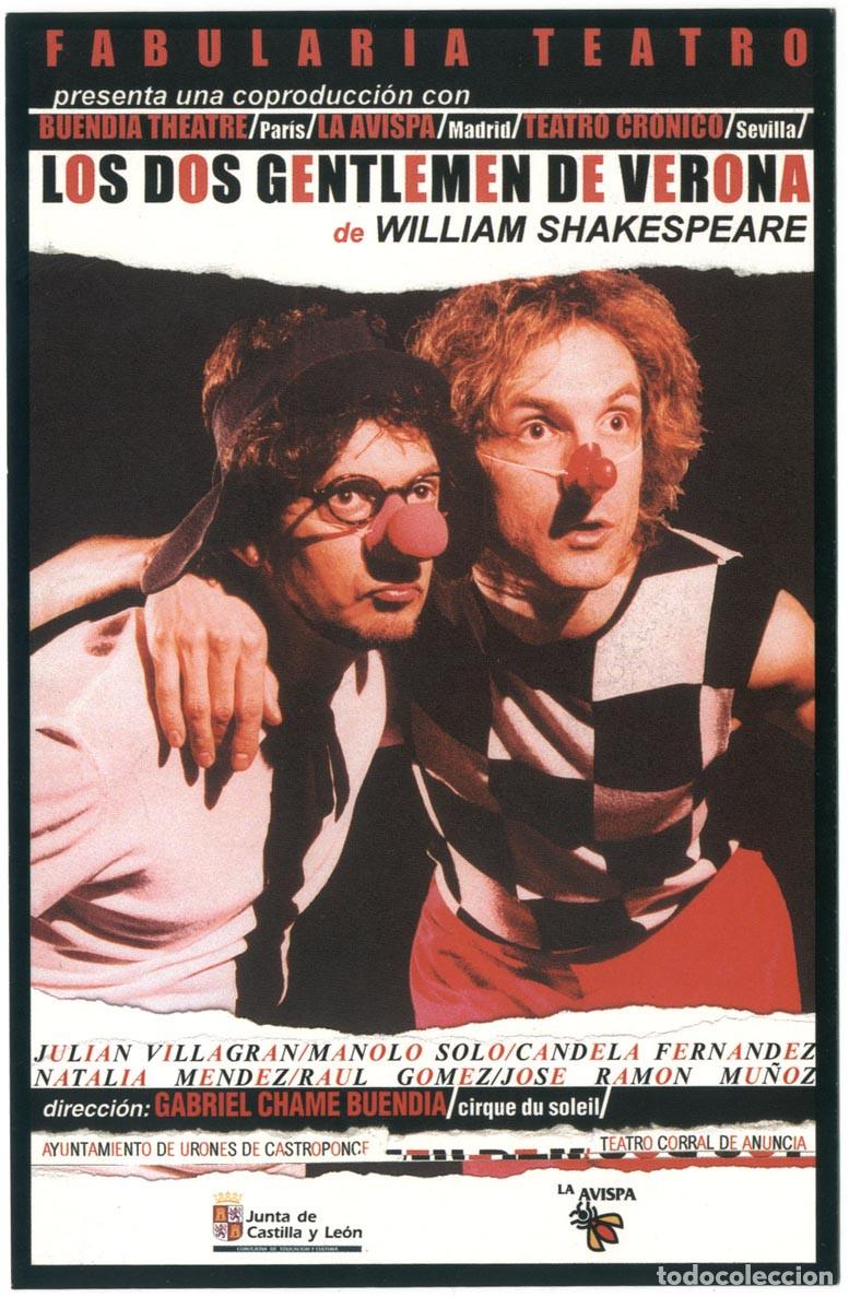 Postales: Fabularia Teatro, dir. Gabriel Chame Buend&iacute;a_Los dos Gentlemen de Verona