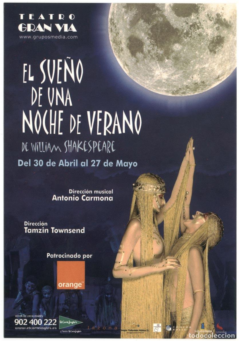 Cartoline: Antonio Carmona & Tamzin Towsend_El Sue&ntilde;o de una Noche de Verano (Teatro Gran V&iacute;a)