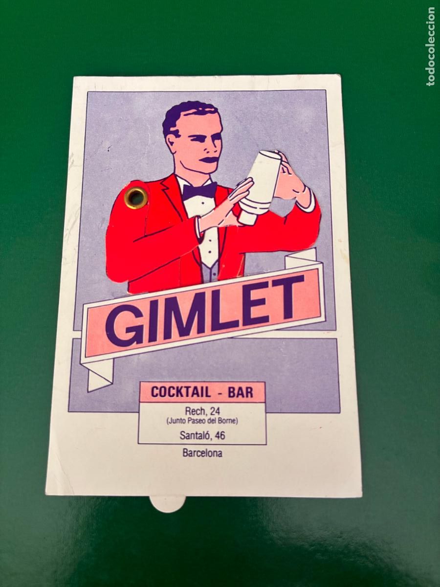 Postales: GIMLET - COCKTAIL BAR - BARCELONA - TARJETA PUBLICITARIA CON MOVIMIENTO ARTICULADO