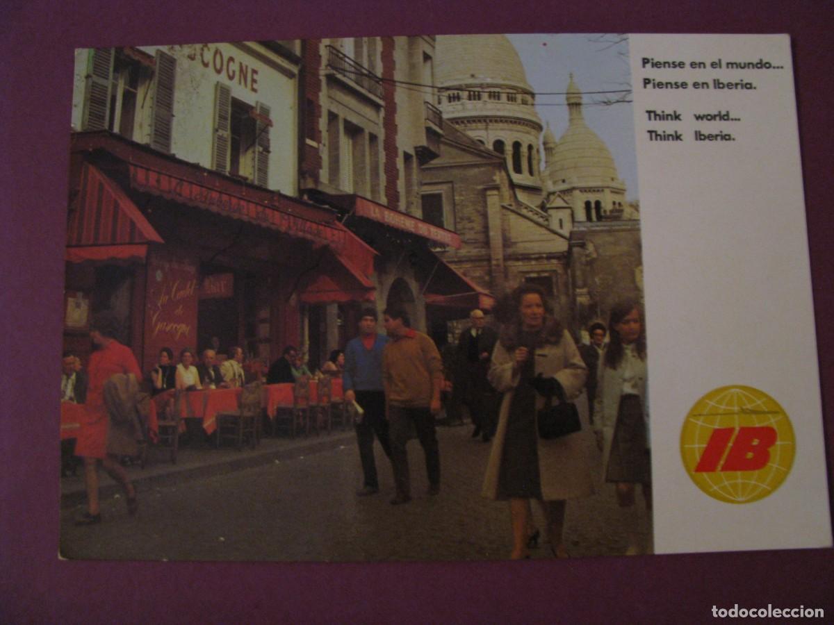 Postales: POSTAL DE IBERIA. LINEAS A&Eacute;REAS DE ESPA&Ntilde;A. PARIS, FRANCIA