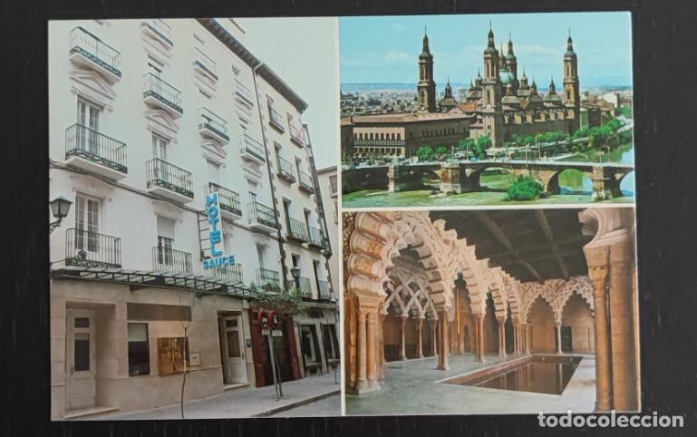 Postales: HOTEL SAUCE, ZARAGOZA, POSTAL SIN CIRCULAR, 2&ordf;