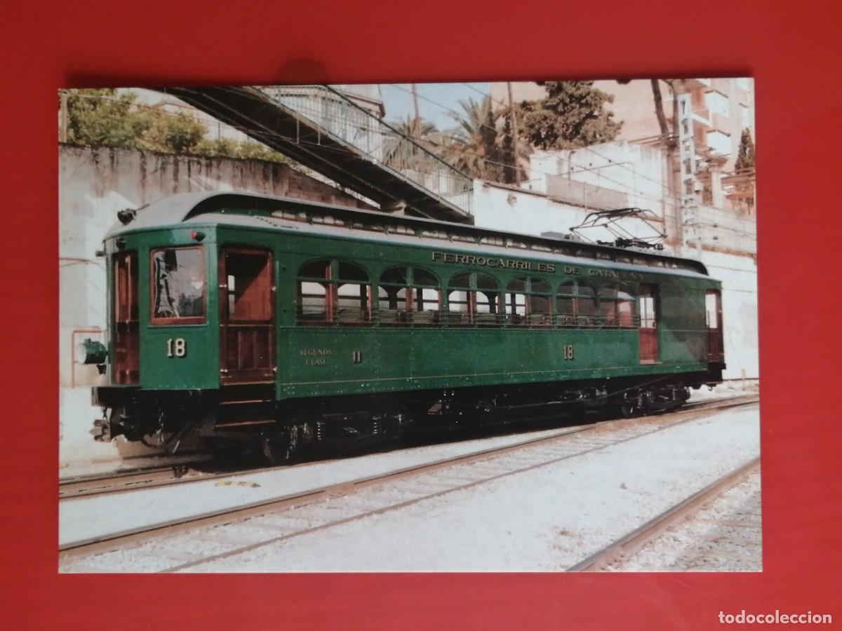 Postales: POSTAL 18932 NUEVA-EUROFER 372 AUTOMOTOR FERROCARRILES DE CATALU&Ntilde;A 18 BRILL BARCELONA - TREN