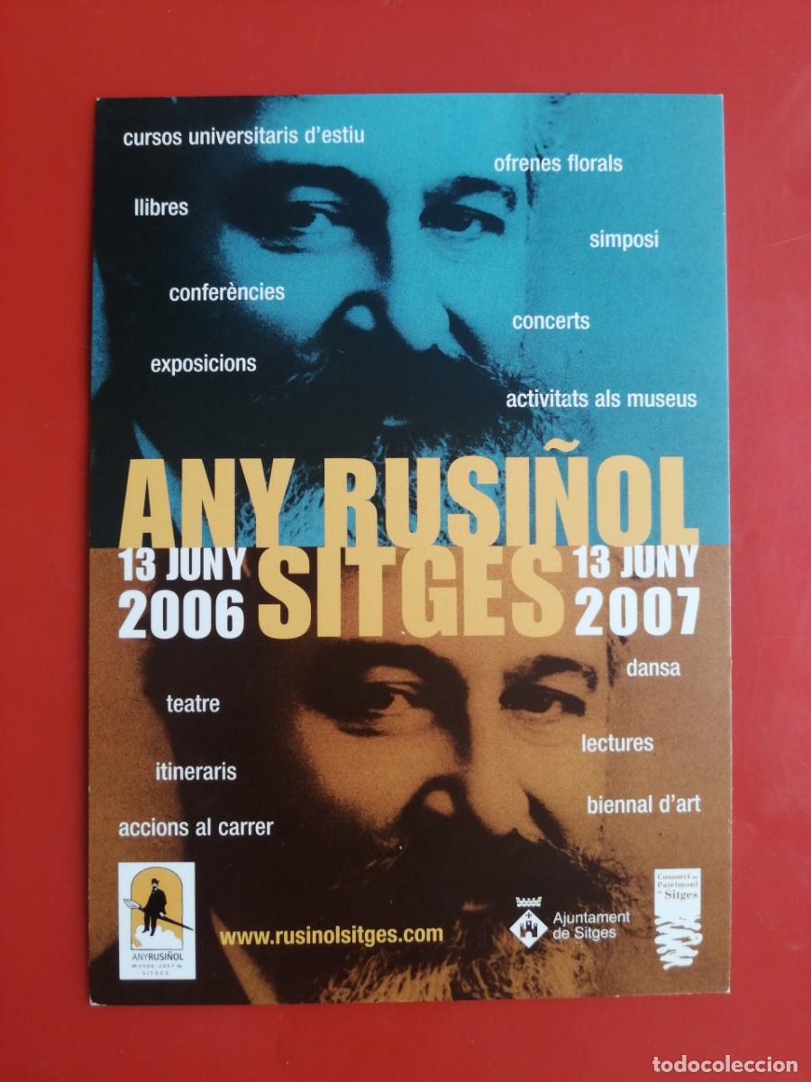 Postales: POSTAL 19586 FLYER- AJUNTAMENT DE SITGES &ndash;ANY RUSI&Ntilde;OL 2006/2007 &ndash;LITERATURA BARCELONA