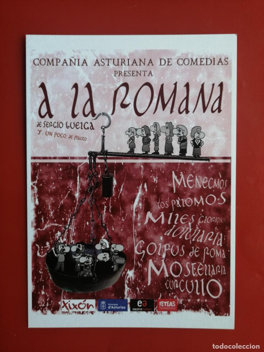 Postales: POSTAL 19598 FLYER &ndash;COMPA&Ntilde;&Iacute;A ASTURIANA DE COMEDIAS &ndash;A LA ROMANA &ndash;TEATRO 2025