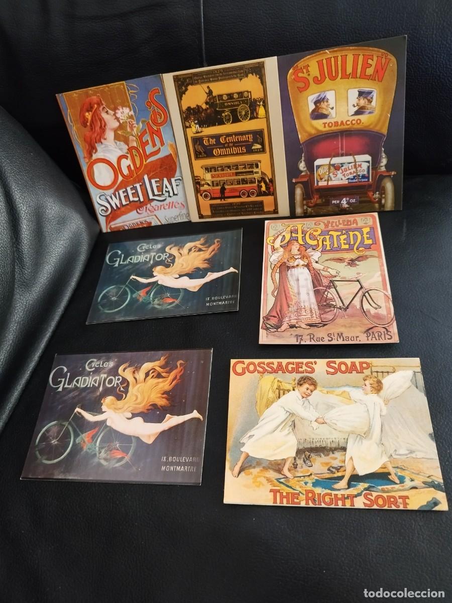 Postales: Coleccion de 7 postales publicidad ATHENA, jab&oacute;n. Vintage
