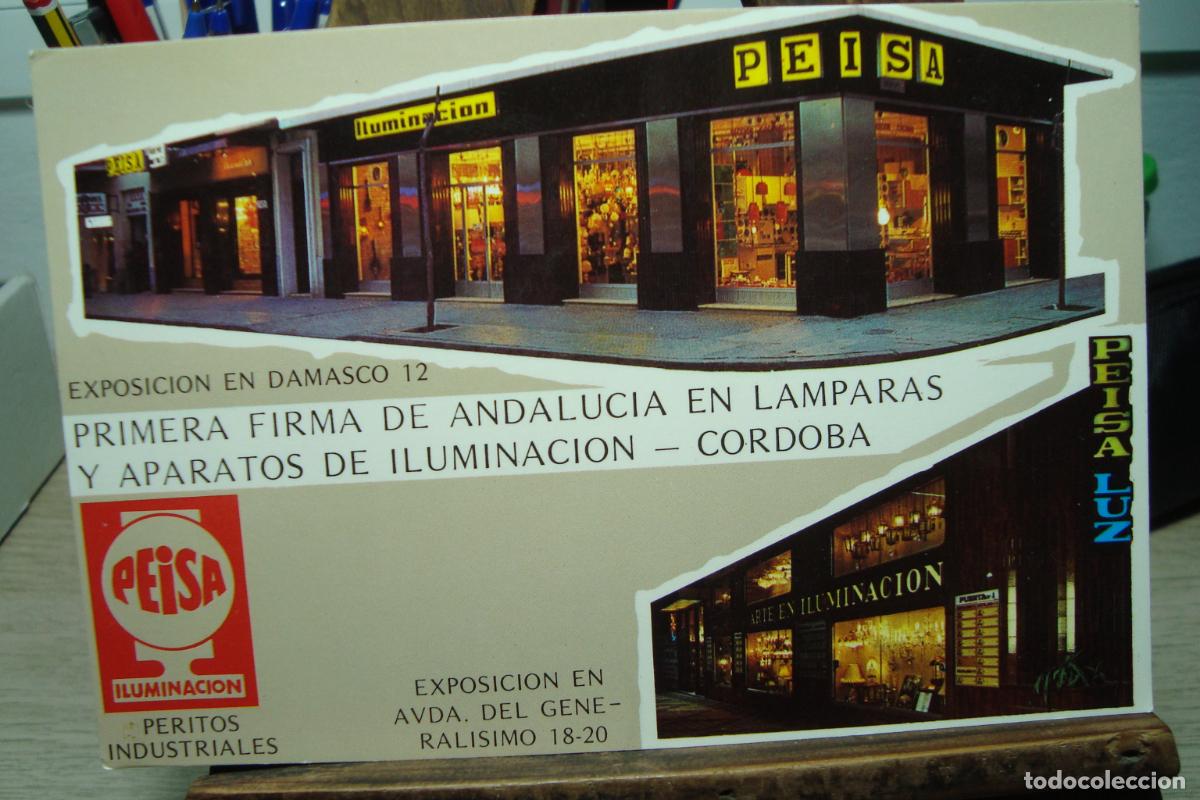 Postales: ANTIGUA POSTAL PUBLICITARIA APARATOS DE LUZ ILUMINACION PEISA CORDOBA