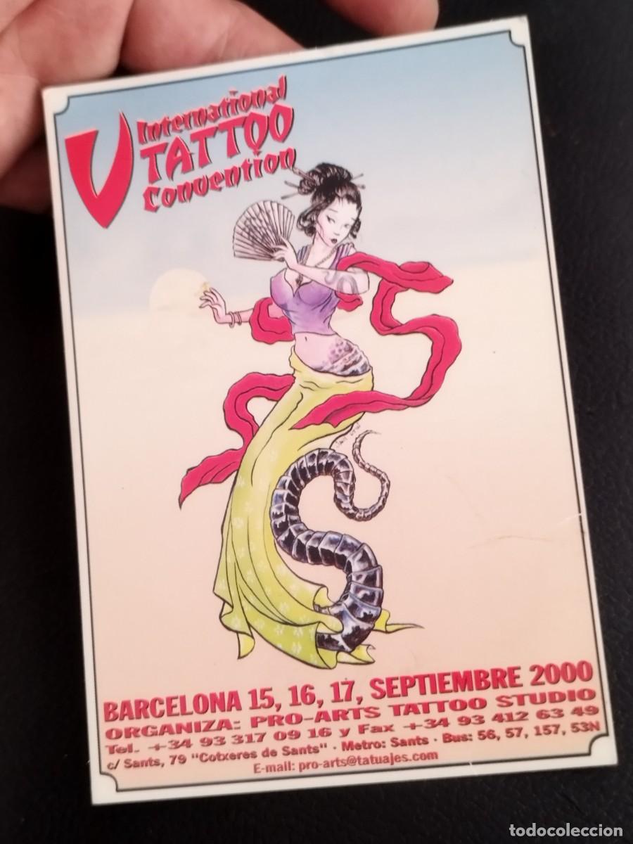 Postales: Tarjeta postal promocional de la V. International Tattoo Convention Barcelona celebrada a&ntilde;o 2000.