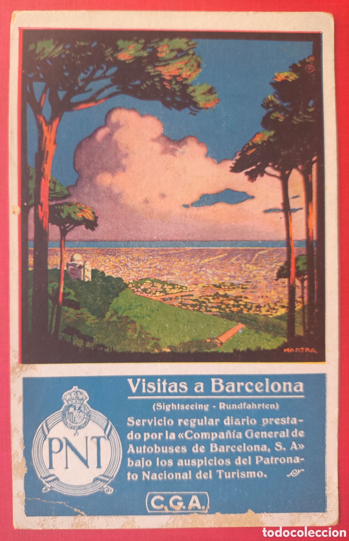 Postales: BARCELONA PATRONATO NACIONAL DE TURISMO PUBLICIDAD POSTAL ILUSTRADA C. 1910