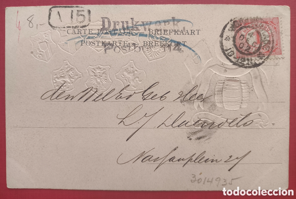 Postales: COMPA&Ntilde;&Iacute;A BODEGA CONTINENTAL POSTAL ILUSTRADA POSTCARD C. 1900 - Foto 4