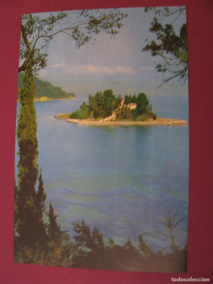 Postales: POSTAL DE LA COMPA&Ntilde;IA AEREA OLYMPIC AIRWAYS. GRECIA. CORFU. ISLA PONTIKONISI