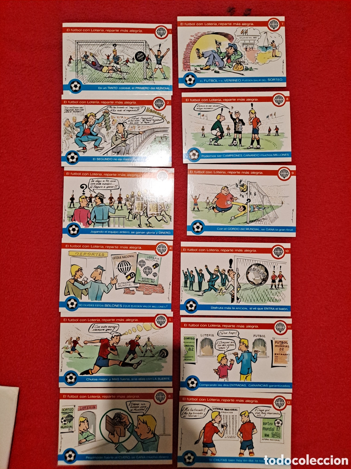 Postales: Colecci&oacute;n Postales Loter&iacute;a Nacional F&uacute;tbol