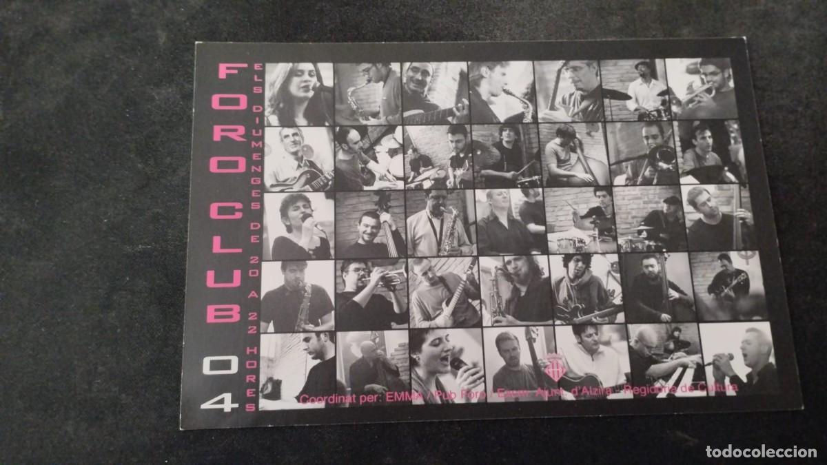 Postales: Postal publicitaria del Jazz Foro 2004- Alzira