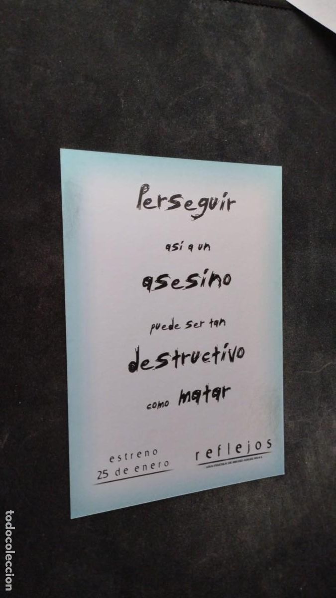 Postales: Postal publicitaria de la pel&iacute;cula Reflejos